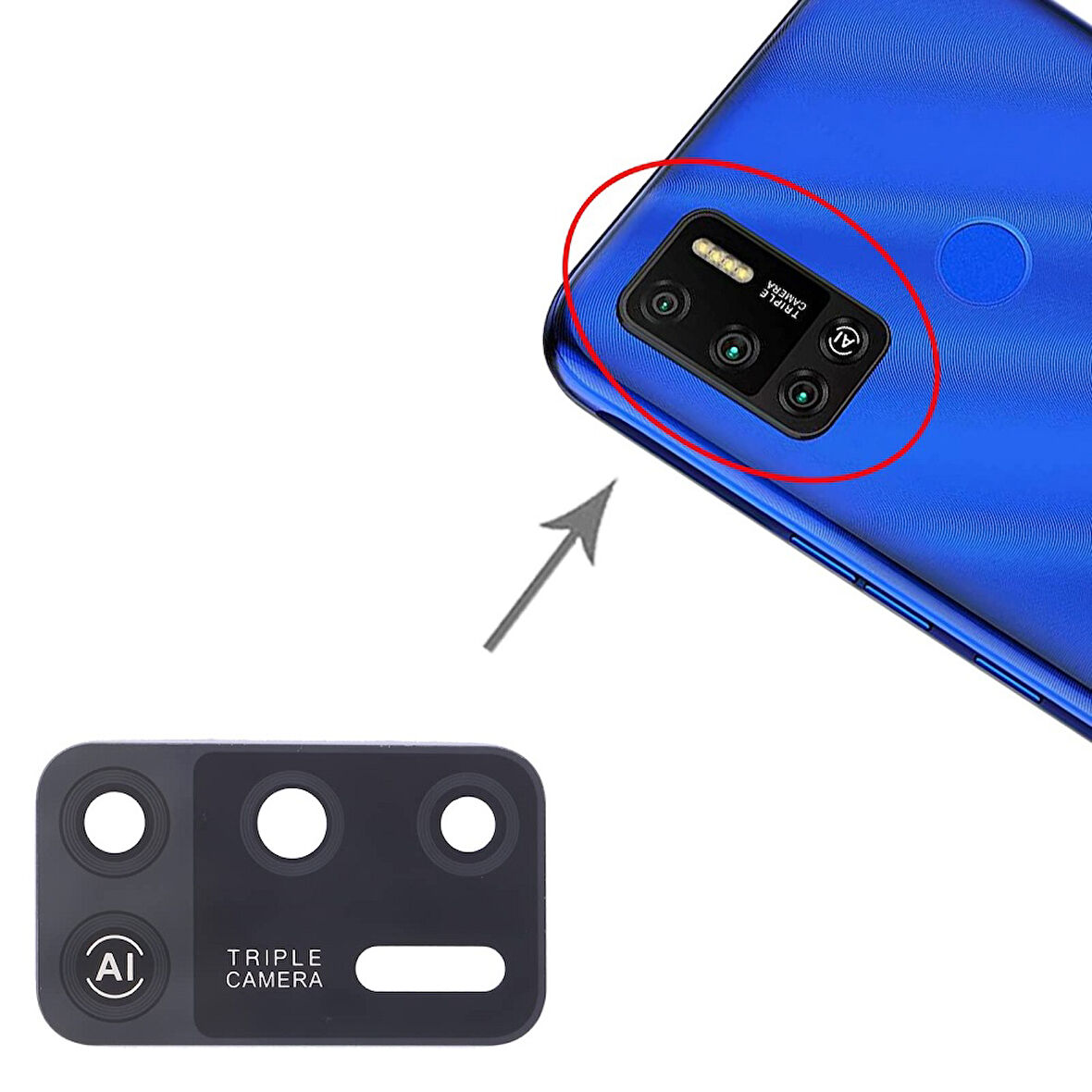 Tecno Spark 6 Air İle Uyumlu Kamera Camı İthal KE6