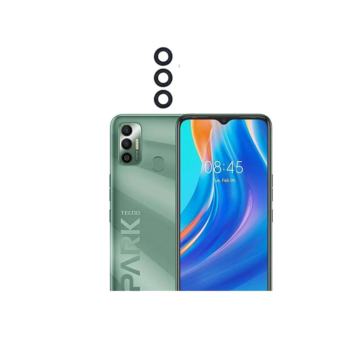 Tecno Spark 7T İle Uyumlu Kamera Camı İthal KF6P