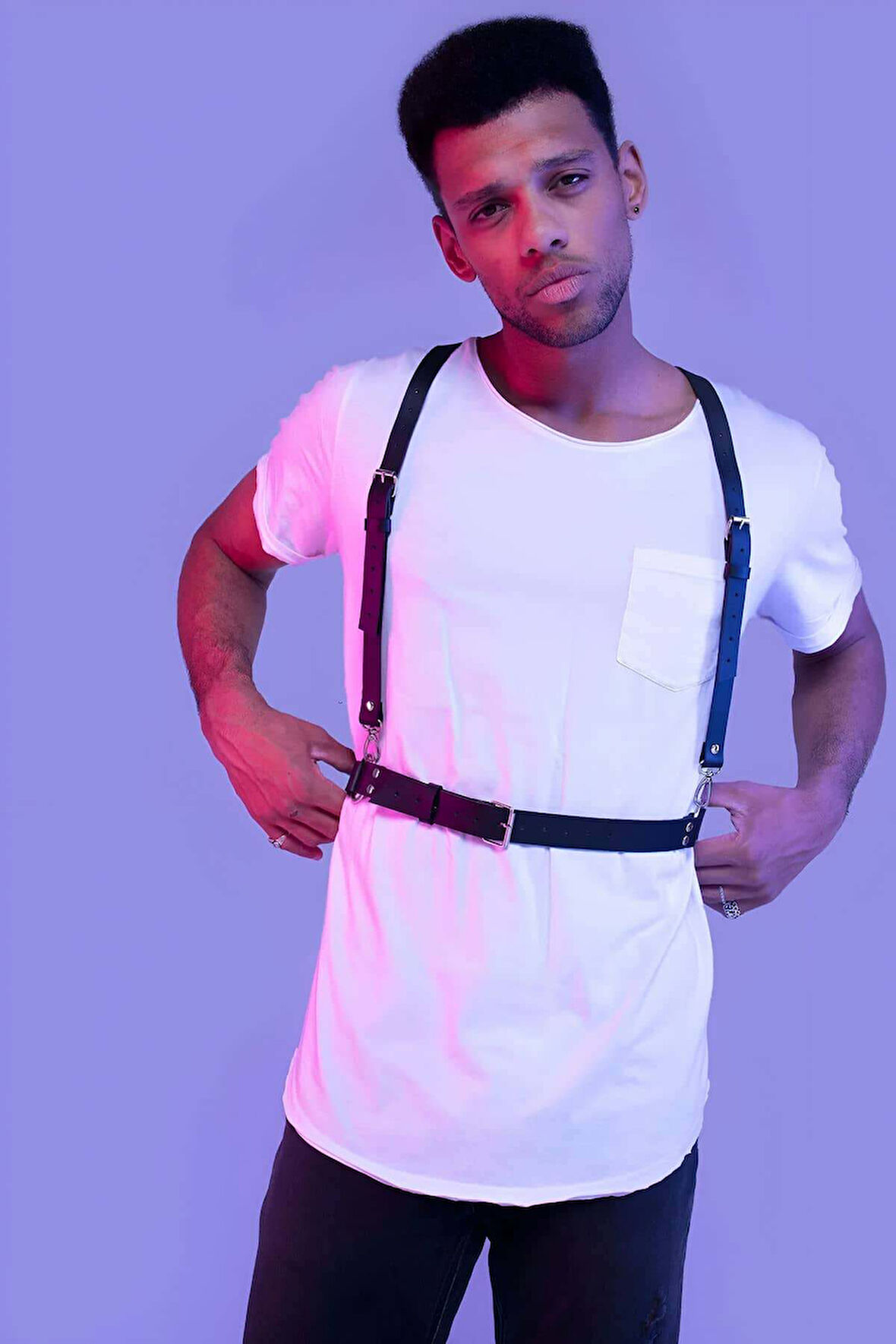 Erkek Göğüs Harness, Erkek Gömlek Kemeri, Erkek T-Shirt Kemeri - APFTM206
