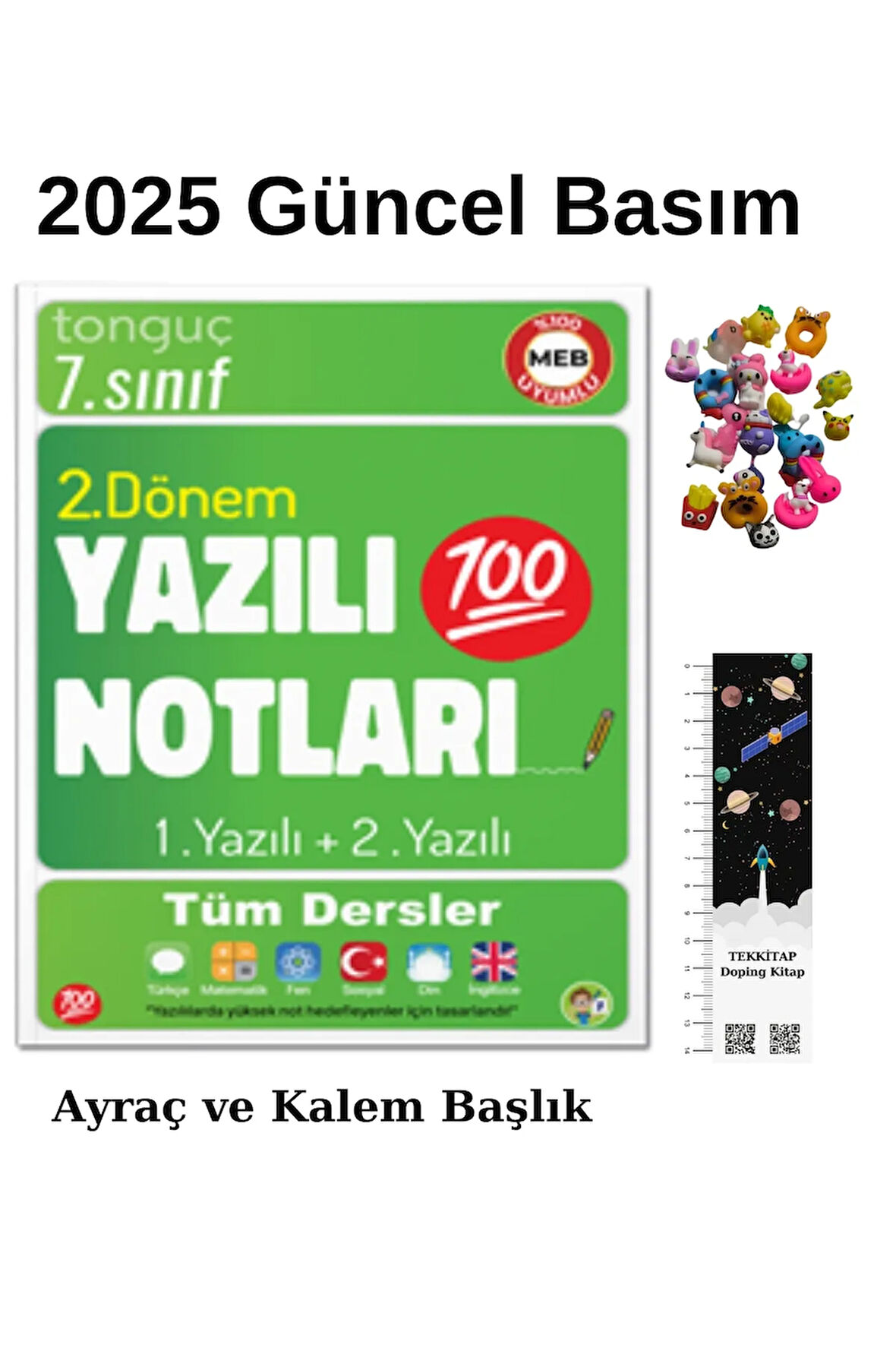 Tonguç 7. Sınıf Yazılı Notları 2. Dönem 1 ve 2. Yazılı 2025(UZAY Ayraç-Kalem Başlığı)