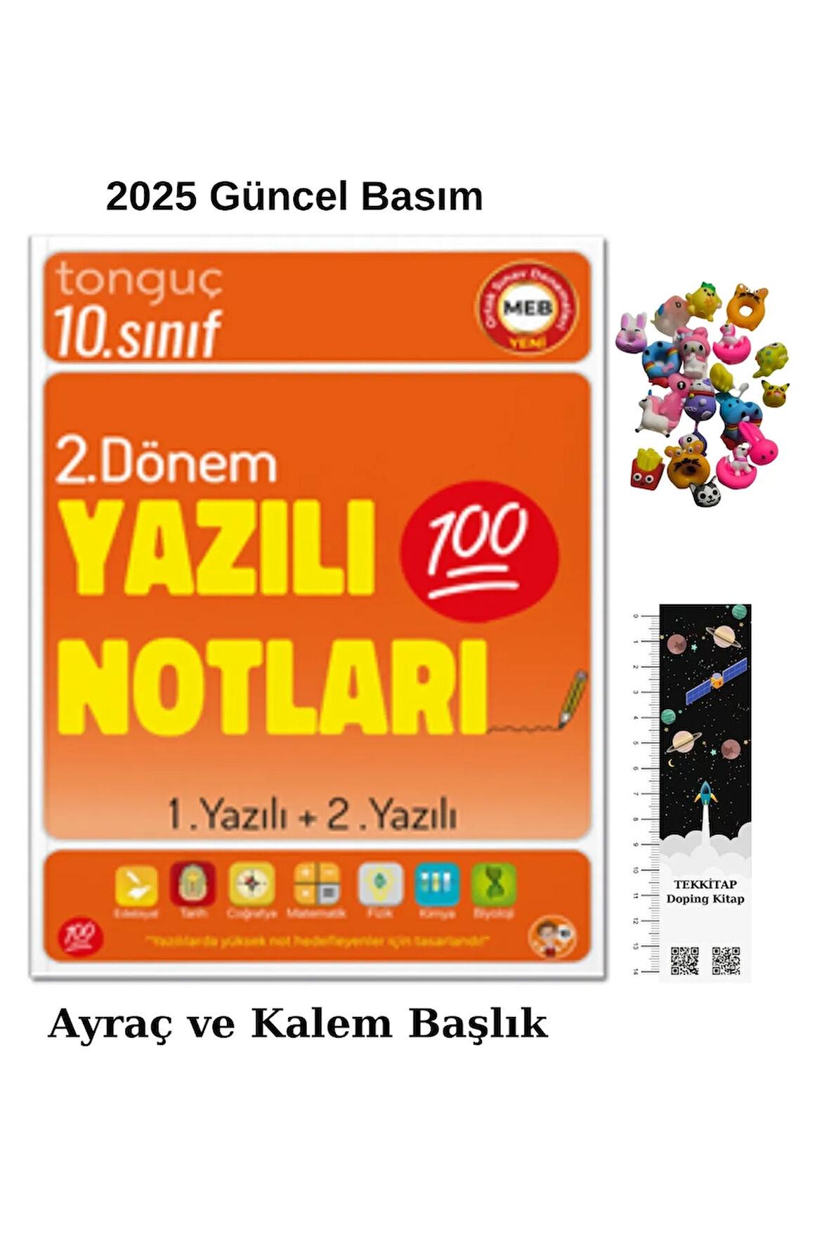 Tonguç 10. Sınıf Yazılı Notları 2. Dönem 1 ve 2. Yazılı 2025(UZAY Ayraç-Kalem Başlığı)