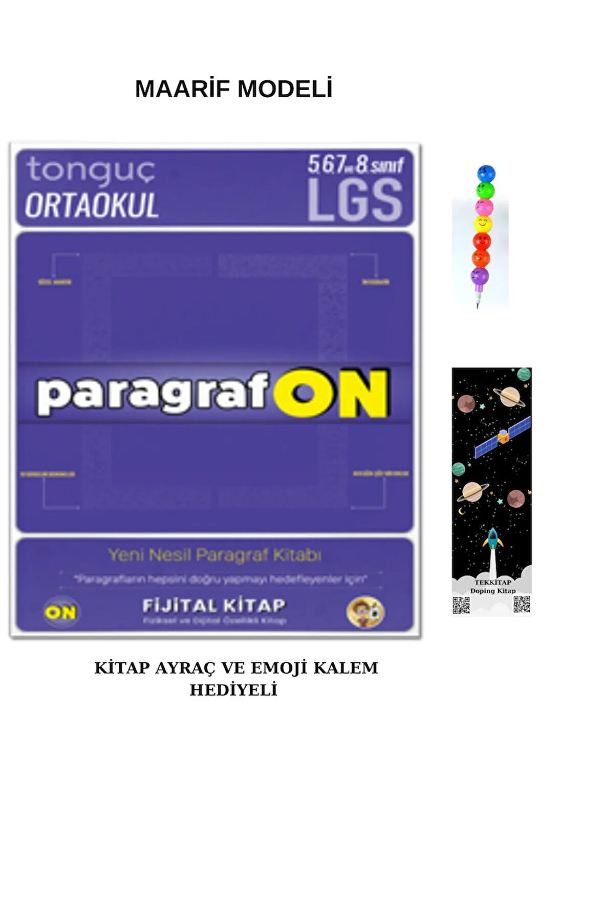 Tonguç ParagrafON  5-6-7 sınıf ve LGS Soru Bankası (Emoji Kalem+Ayraç)