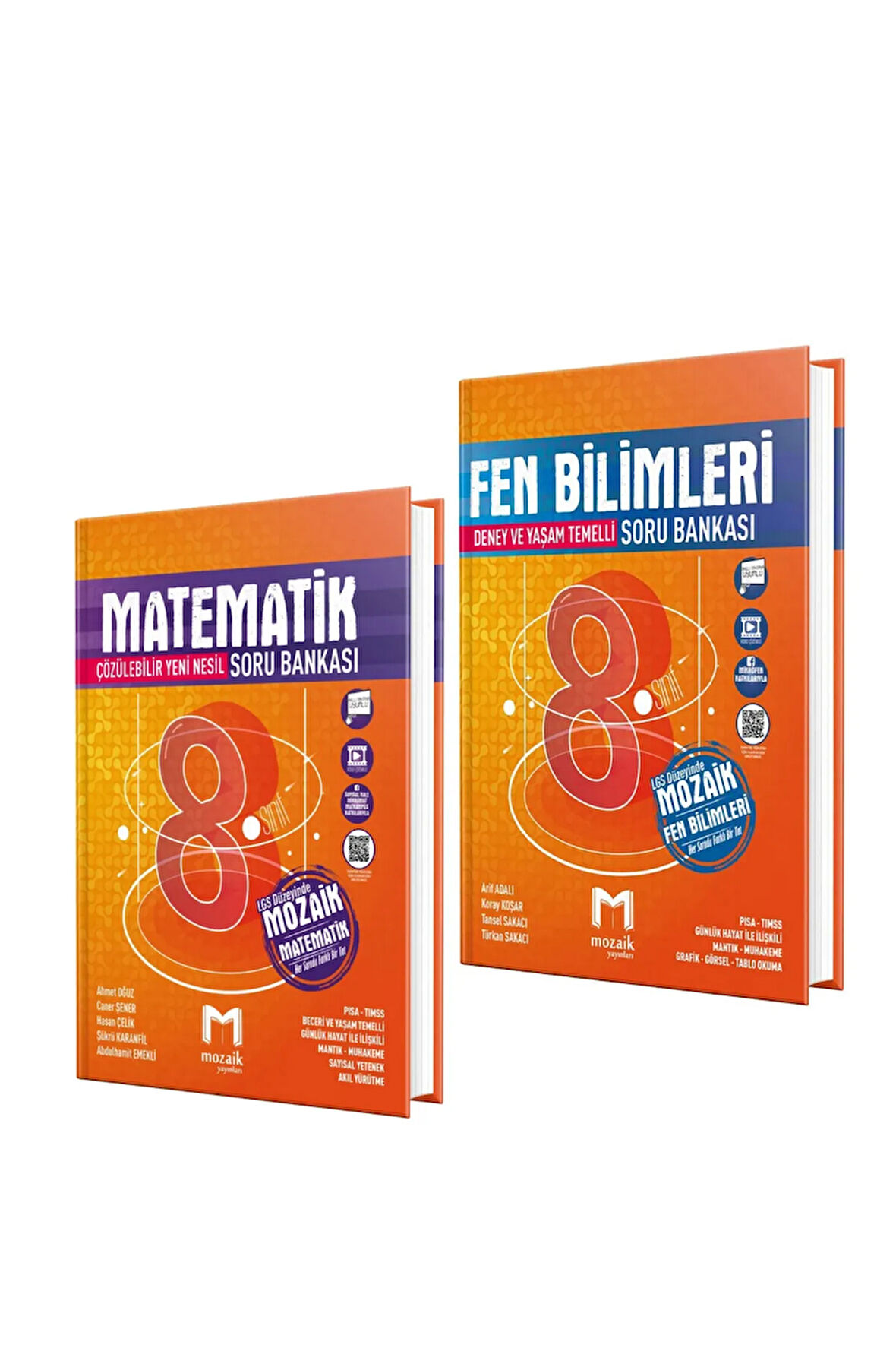 Mozaik LGS 8. Sınıf Matematik ve Fen Bilimleri Soru Bankası