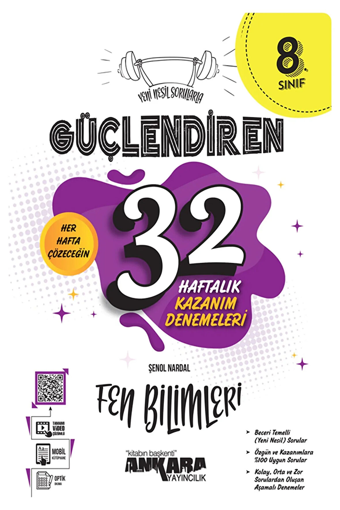 2024 Müf. Ankara Yayıncılık 8.Sınıf Fen Bilimleri Yeni Nesil Sorularla Güçlendiren 32 Haftalık Kazan