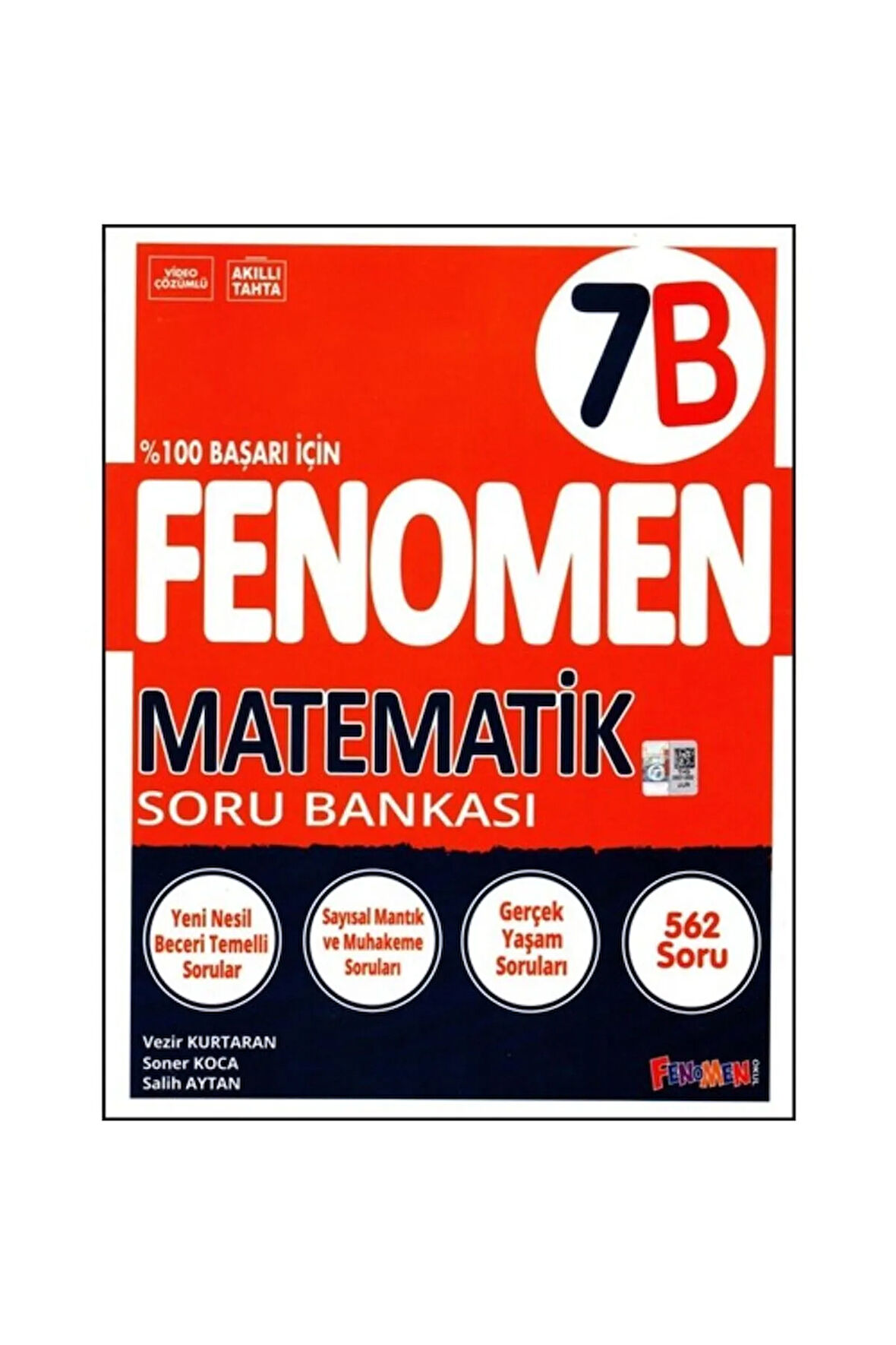 FENOMEN 7.SINIF MATEMATİK B SORU BANKASI HEDİYELİ