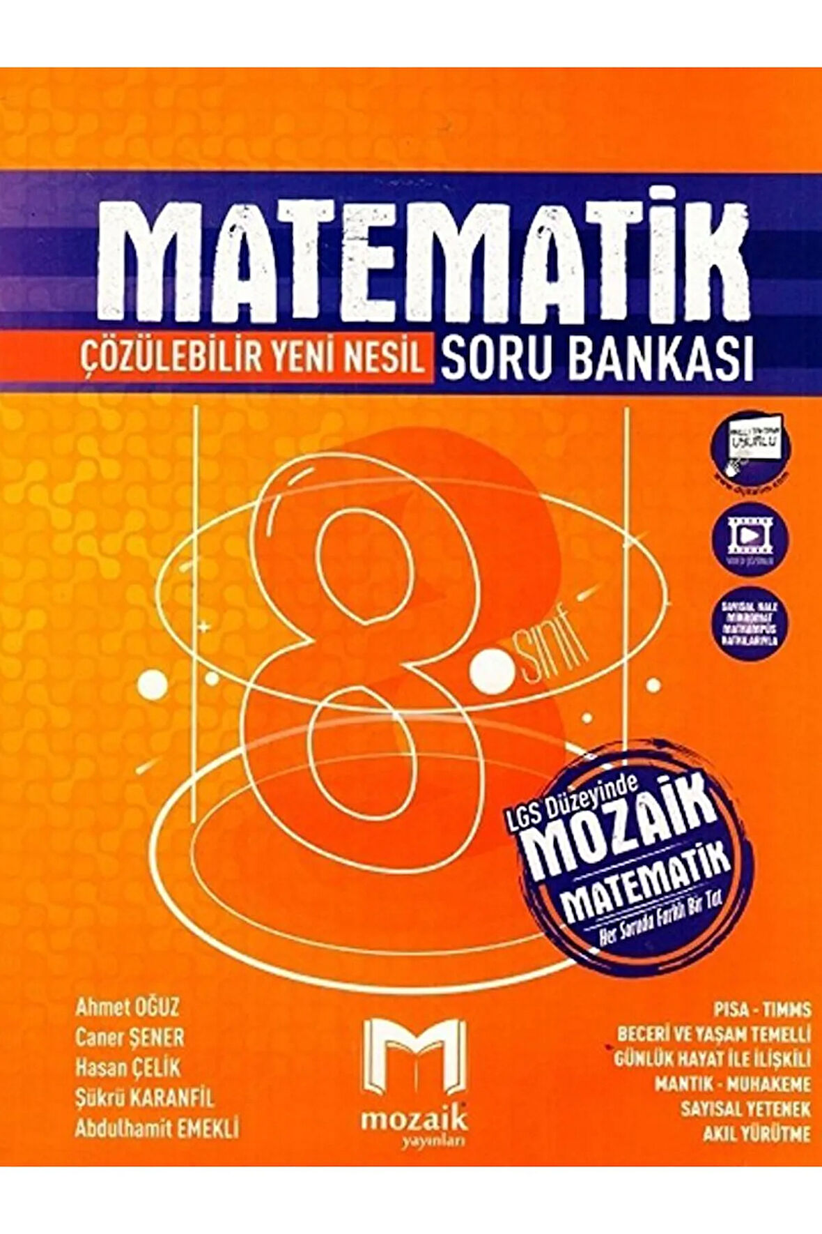 8. Sınıf Matematik Soru Bankası / Caner Şener / Mozaik Yayınları / 9786257870443