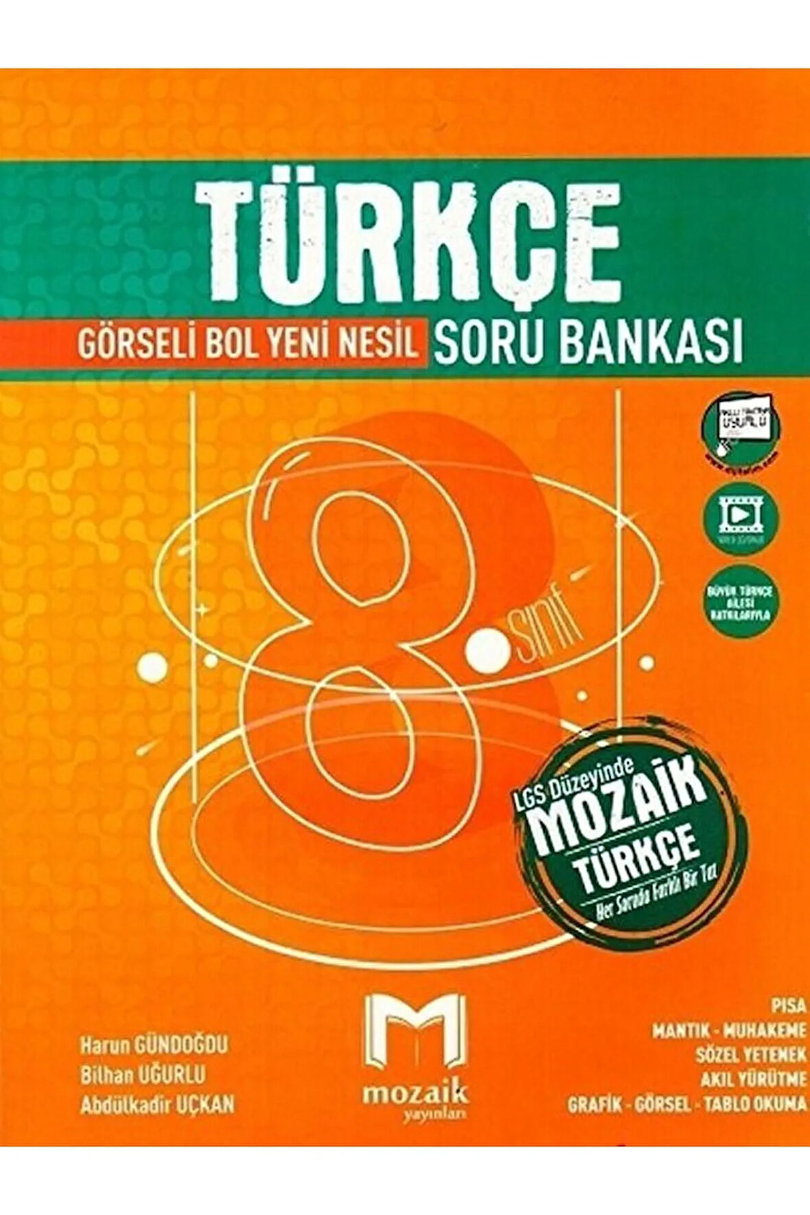 Mozaik 8. Sınıf Türkçe Soru Bankası / Harun Gündoğdu / Mozaik Yayınları / 9786056952722