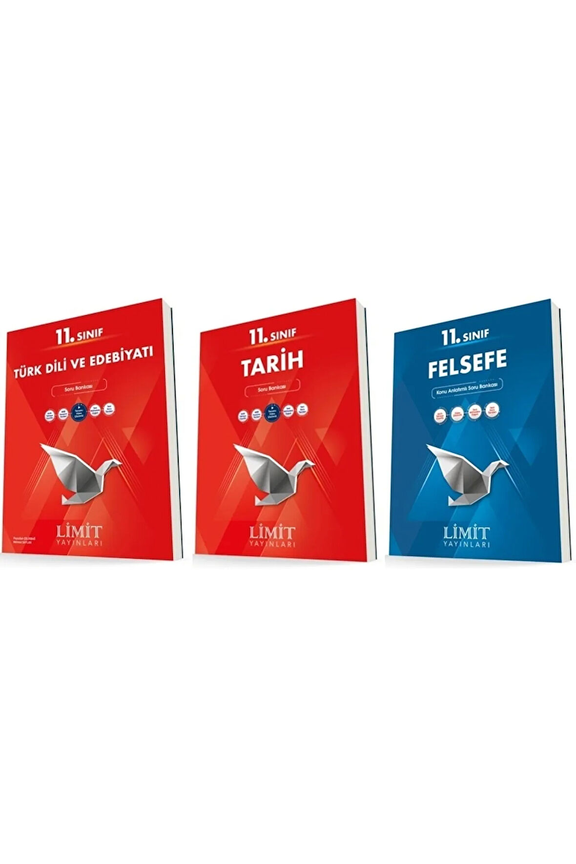 Limit 11. Sınıf Edebiyat + Tarih + Felsefe Soru Seti 3 Kitap 2023