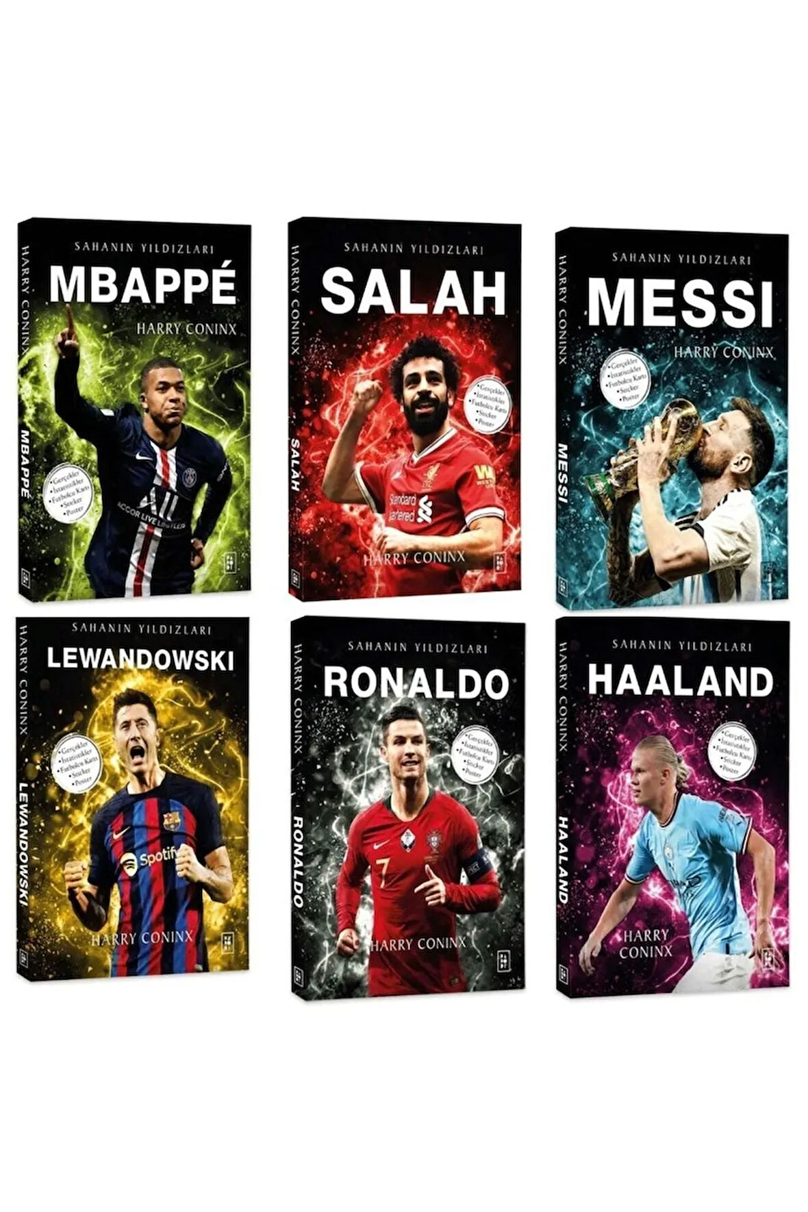 Sahanın Yıldızları Salah Messi Ronaldo Mbabbe Lewandowski Haaland Set