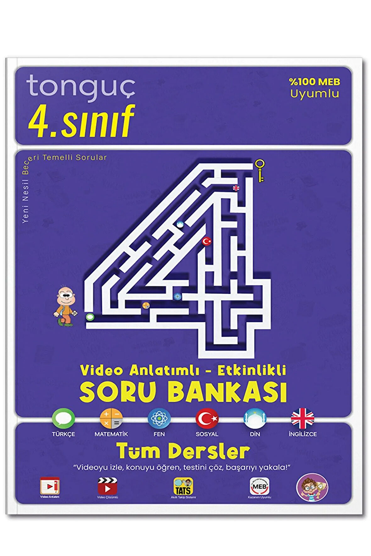 Tonguç 4.Sınıf Tüm Dersler Video Anlatımlı Etkinlikli Soru Bankası