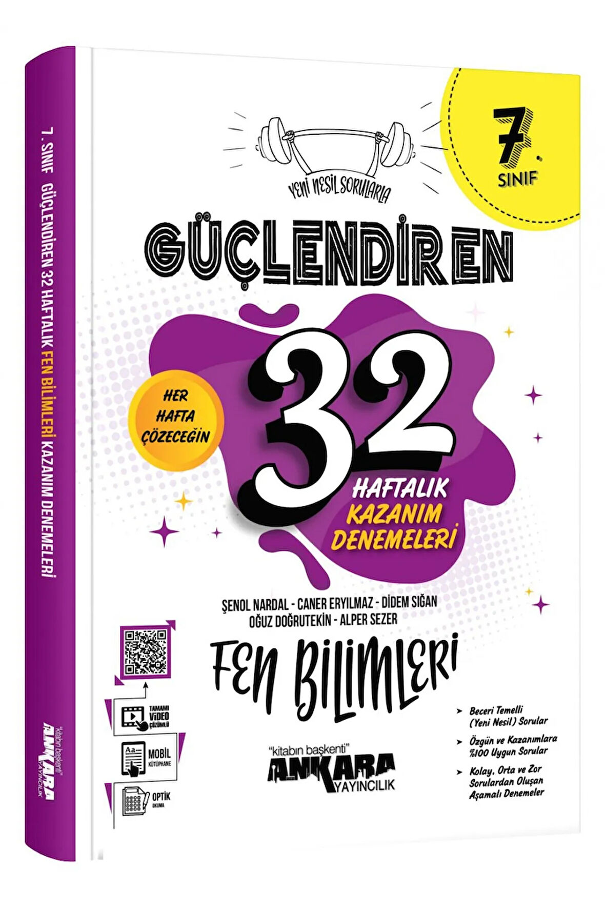 Ankara Yayıncılık 7. Sınıf Güçlendiren 32 Haftalık Fen Bilimleri Kazanım Denemeleri