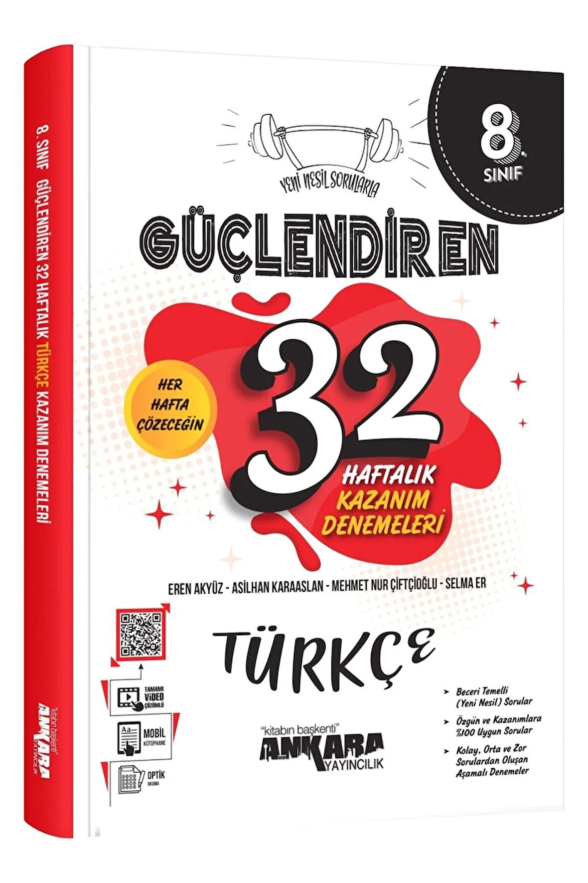 Ankara 8. Sınıf Güçlendiren Türköçe 32 Haftalık Kazanım Deneme