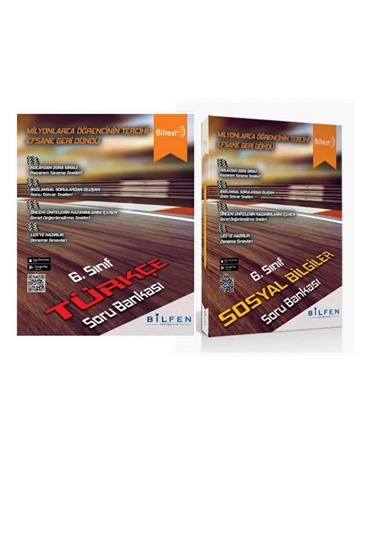 Bilfen Bilimleri 6. Sınıf Türkçe - Sosyal Bilgiler Biltest Soru Bankası -