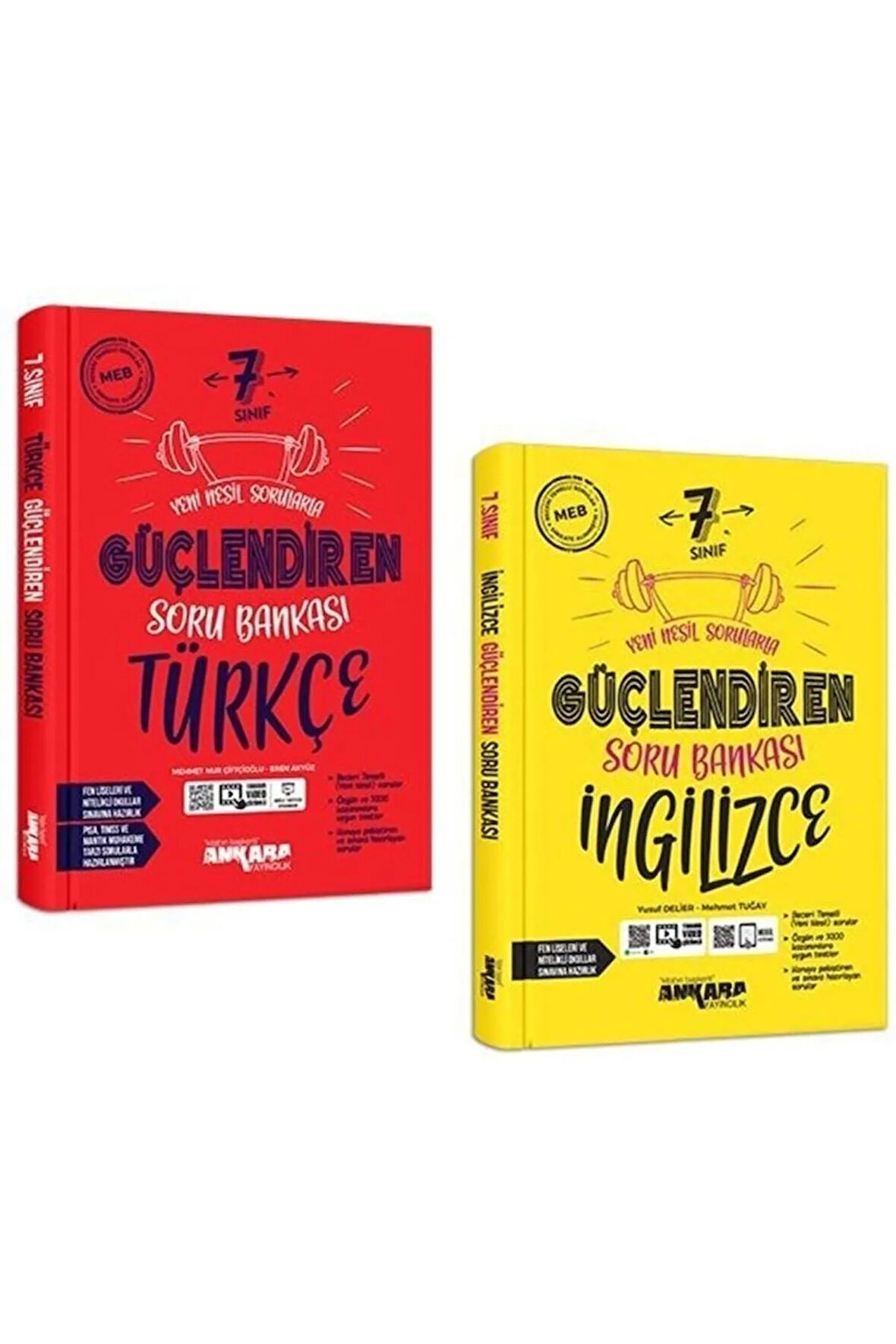 Ankara 7. Sınıf Türkçe + Ingilizce Güçlendiren Soru Seti 2 Kitap 2023
