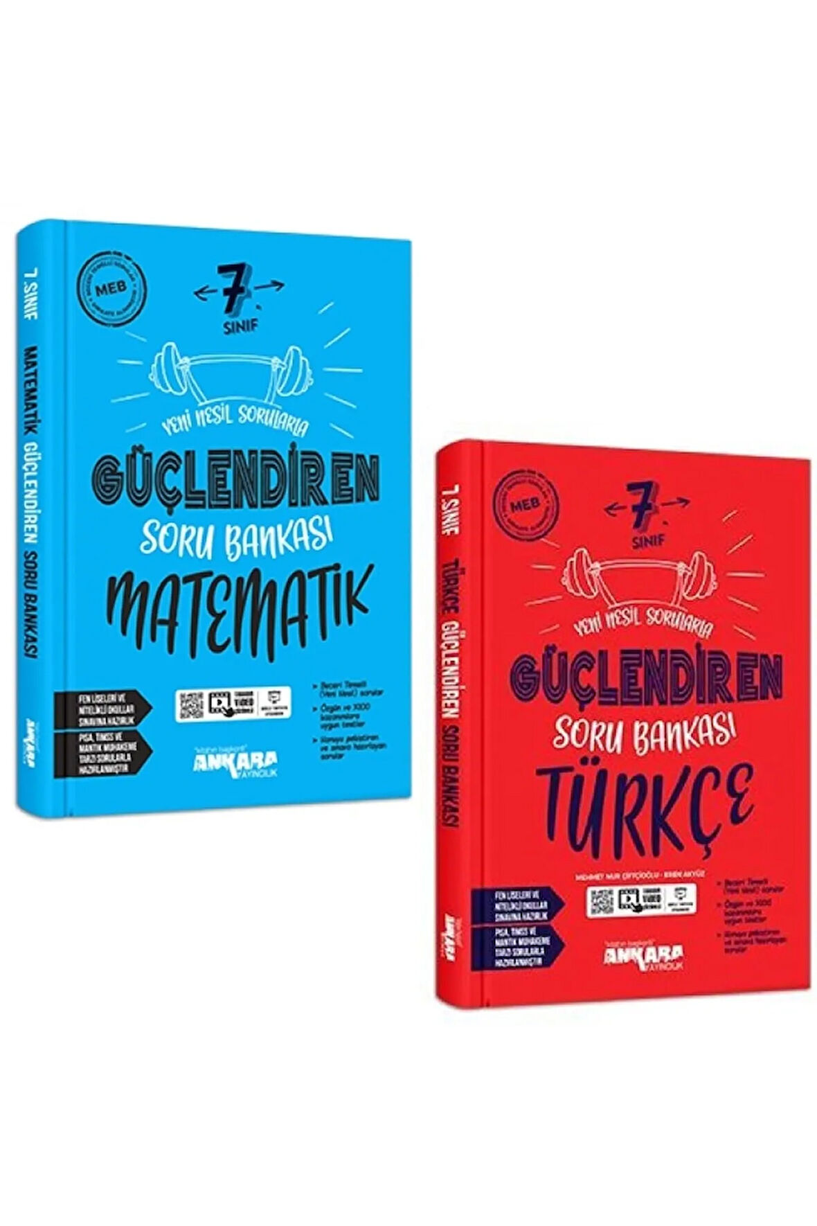 Ankara 7. Sınıf Matematik + Türkçe Güçlendiren Soru Seti 2 Kitap 2023