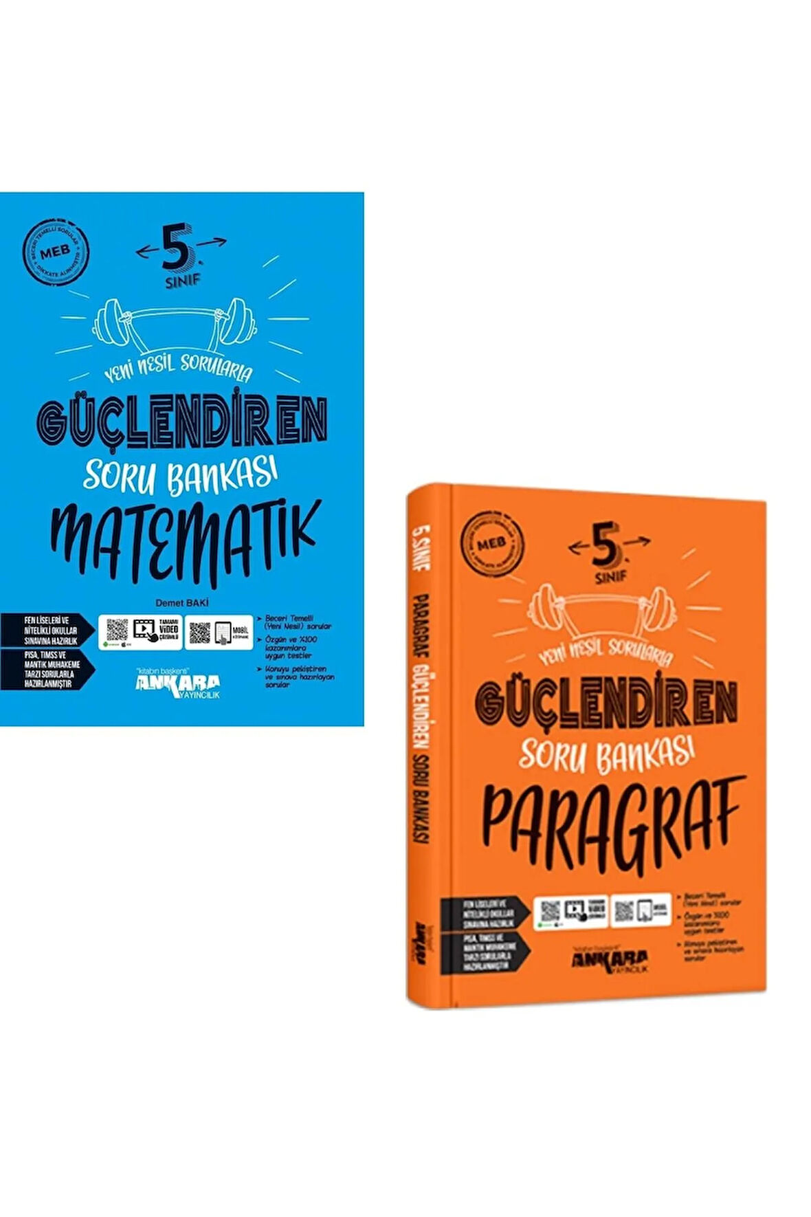Ankara 5. Sınıf Matematik + Paragraf Güçlendiren Soru Seti 2 Kitap 2023
