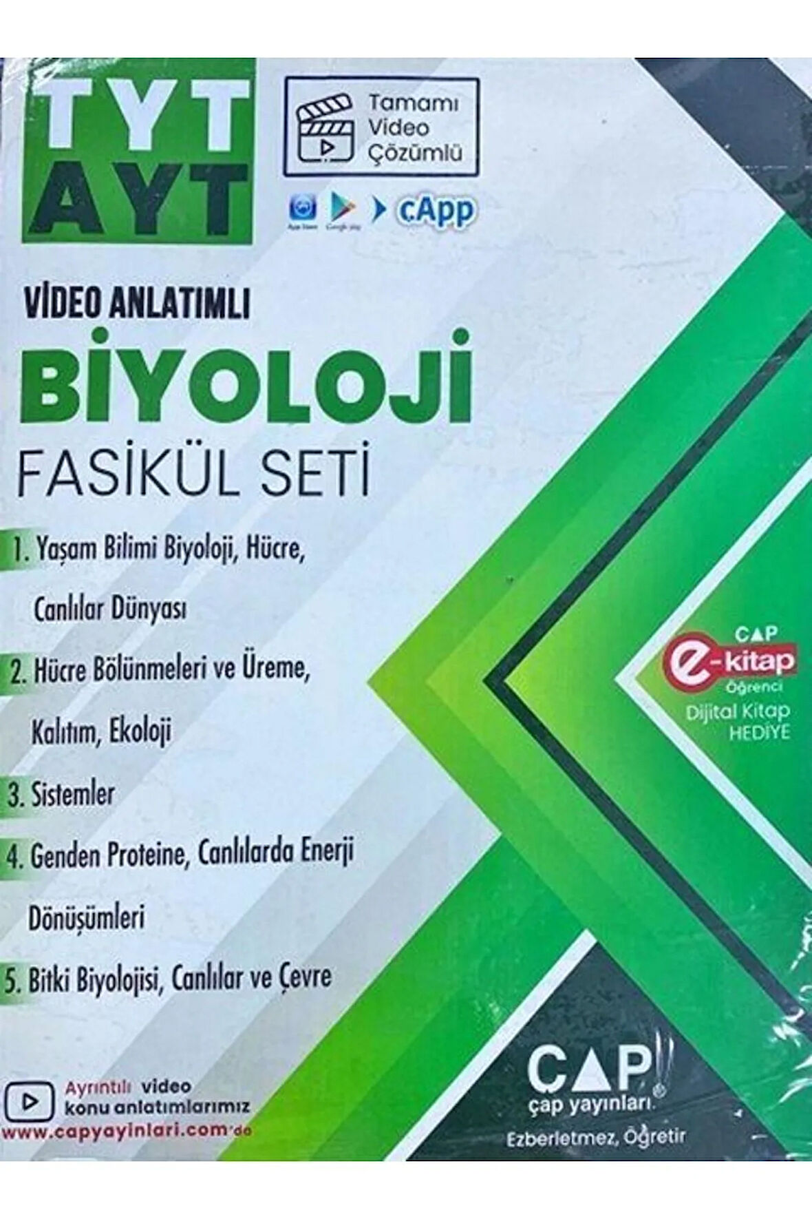 Tyt Ayt Biyoloji Video Anlatımlı Fasikül Seti Yayınları 2024-2025