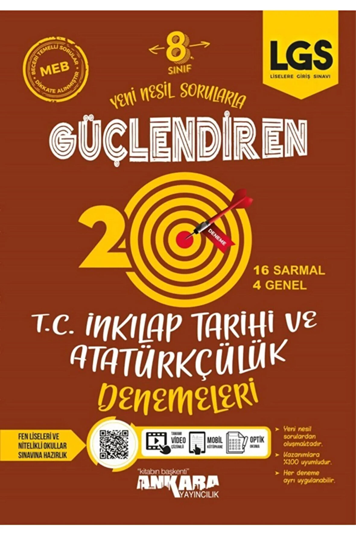 Ankara Güçlendiren 8. Sınıf Lgs T.c Inkılap Tarihi 20 Deneme Yeni