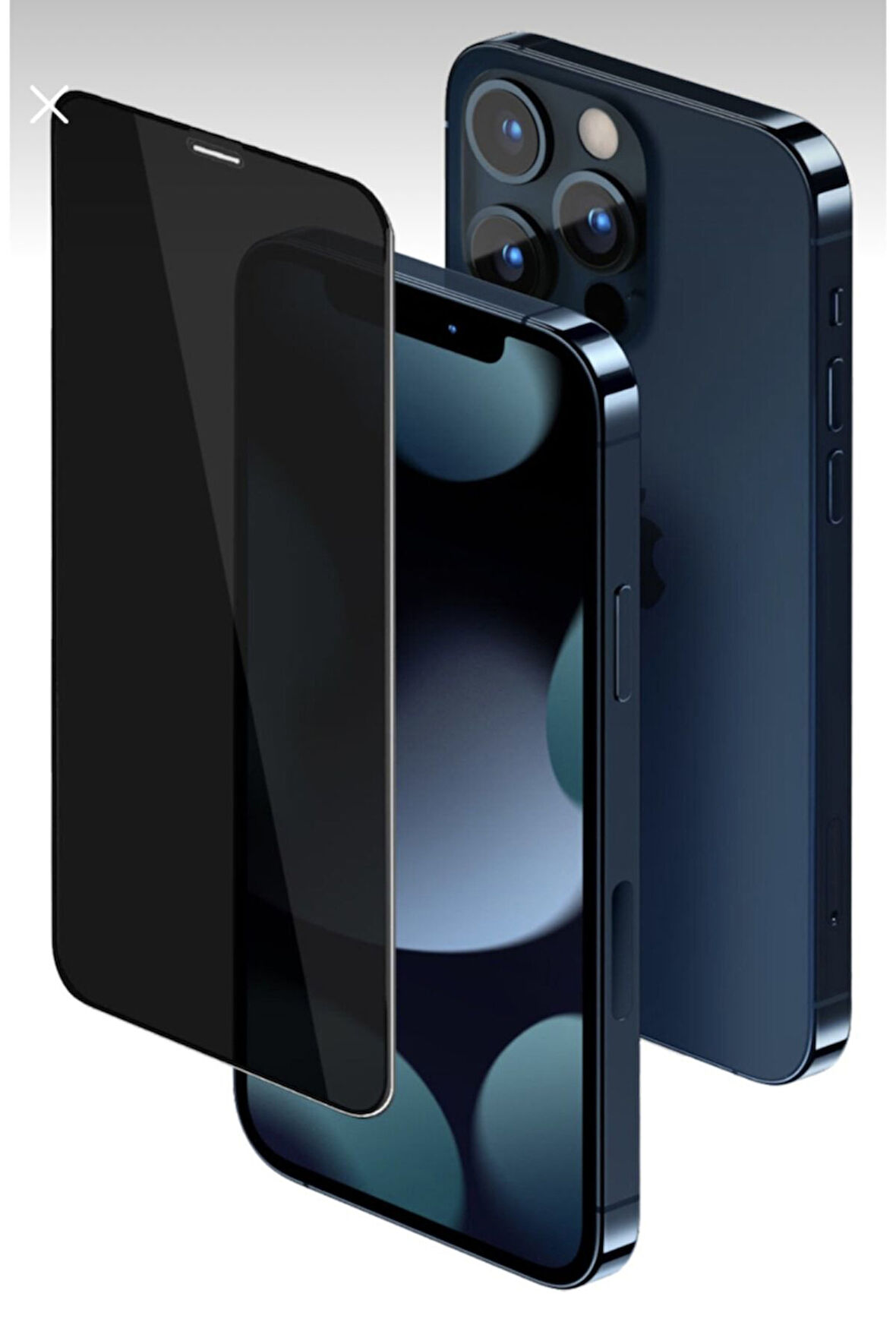 Iphone 13 Pro Max  Uyumlu Gizlilik Filitreli Görünmez Tam Kaplayan Kırılmaz Ekran Koruyucu