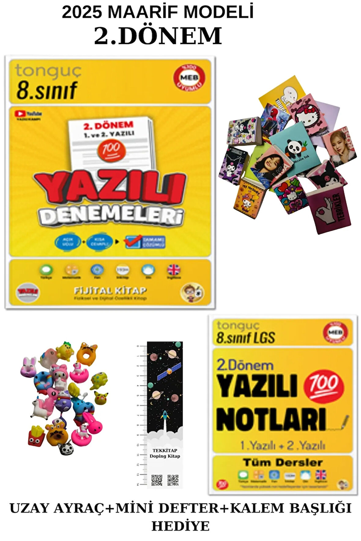 Tonguç 8. Sınıf Yazılı Notları ve Yazılı Denemeleri  2. Dönem 1 ve 2. Yazılı(UZAY A.+MİNİ D.KALEMB.)