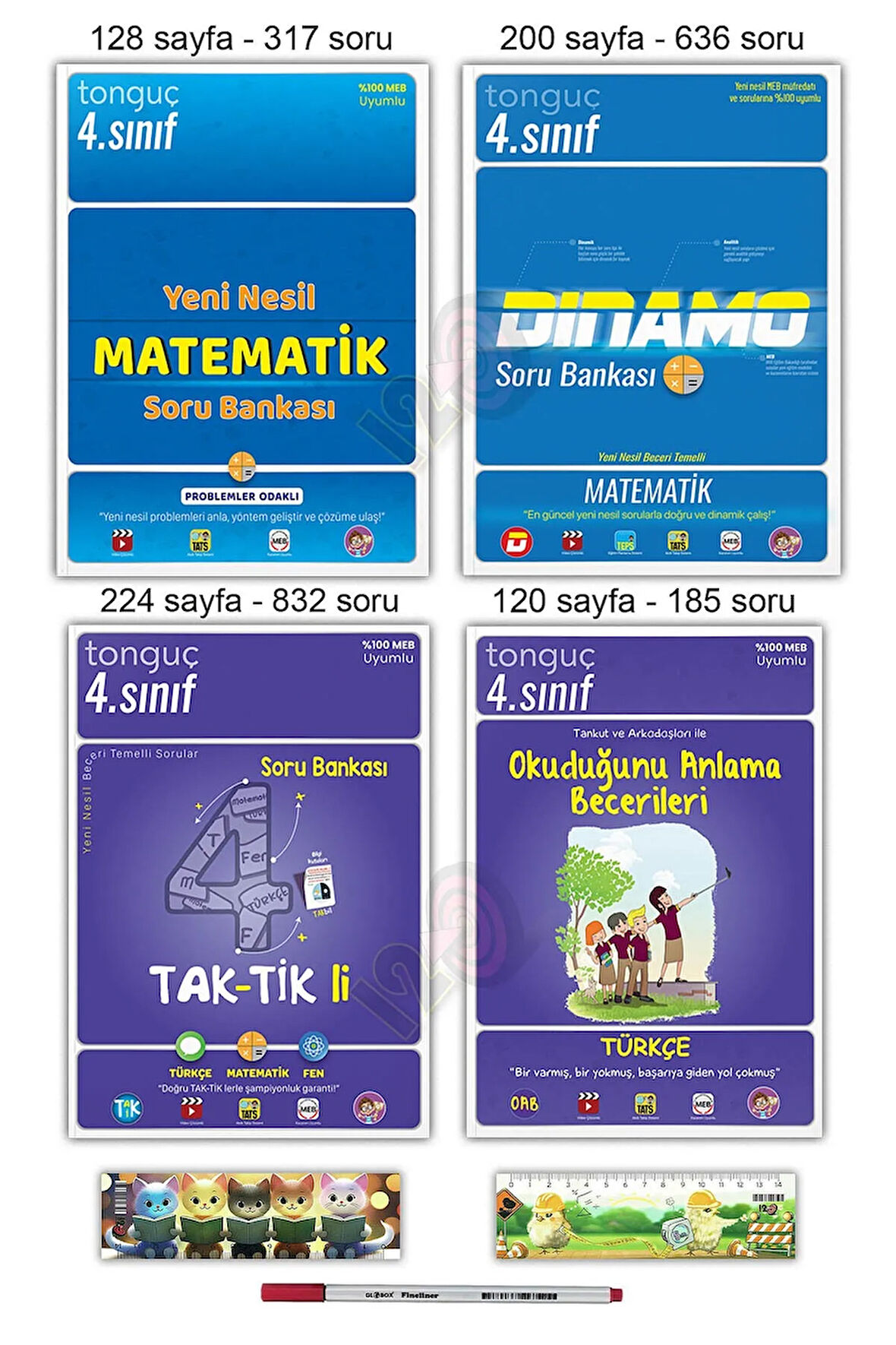 Tonguç 4. Sınıf Yeni Nesil Dinamo Matematik Taktikli Soru Bankası Okuduğunu Anlama Becerileri