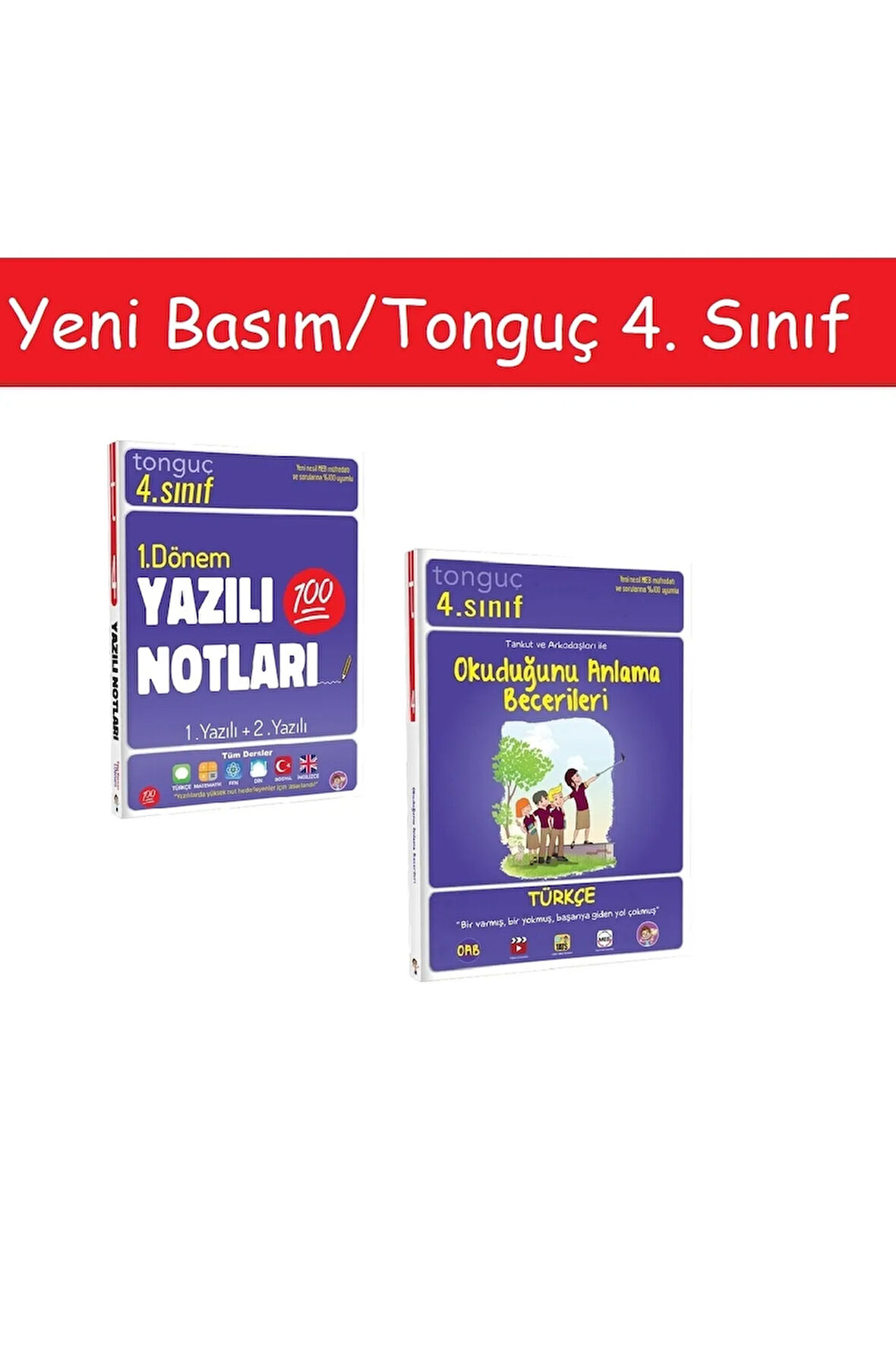 Tonguç 4. Sınıf Yazılı Notları 1. Dönem 1 Ve 2. Yazılı & 4. Sınıf Türkçe Okuduğunu Anlama Becerileri