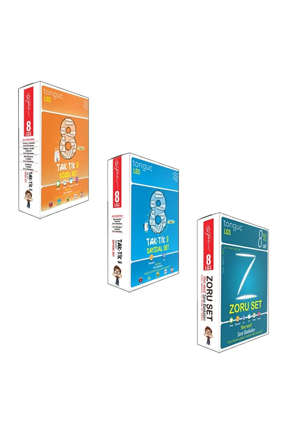 Tonguç 8. Sınıf Taktikli Sayısal Ve Sözel + Zoru Set Soru Bankaları