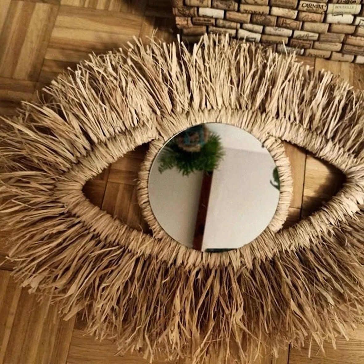 tekli aynalı göz modelli duvar süsü 