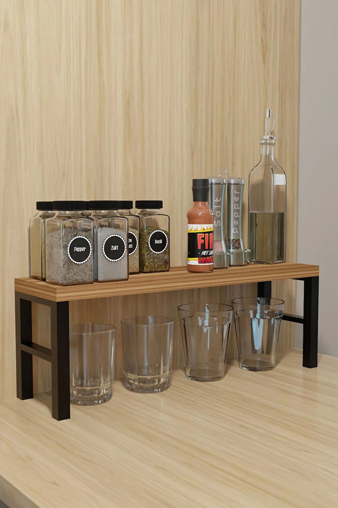 Mutfak Banyo Organizeri, Tezgah Masa Üstü Raf, Çay ,Kahve ,Baharatlık,Makyaj Standı