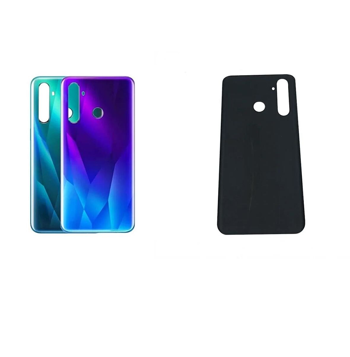 Oppo Realme 5 Pro İle Uyumlu Arka Pil Kapak 