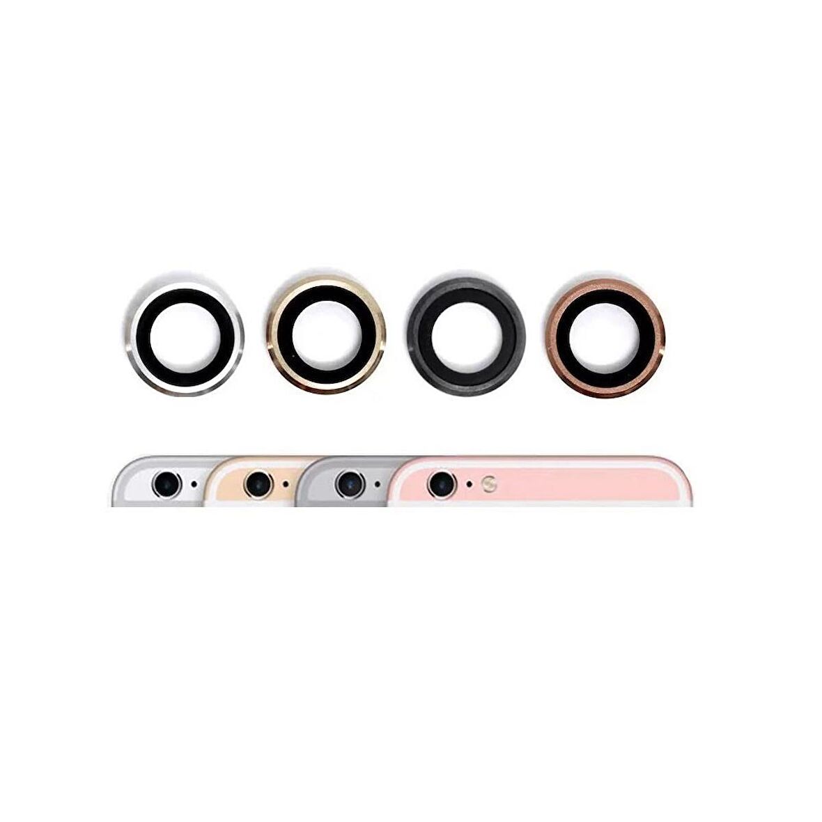 Apple iPhone 6 İle Uyumlu Kamera Camı