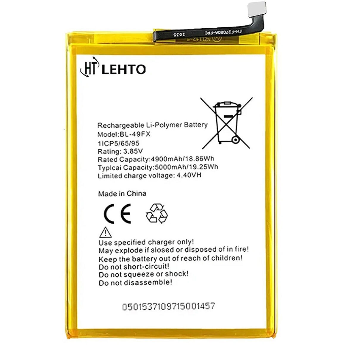 infinix Hot 20i İle Uyumlu İthal Pil Batarya BL-49FX