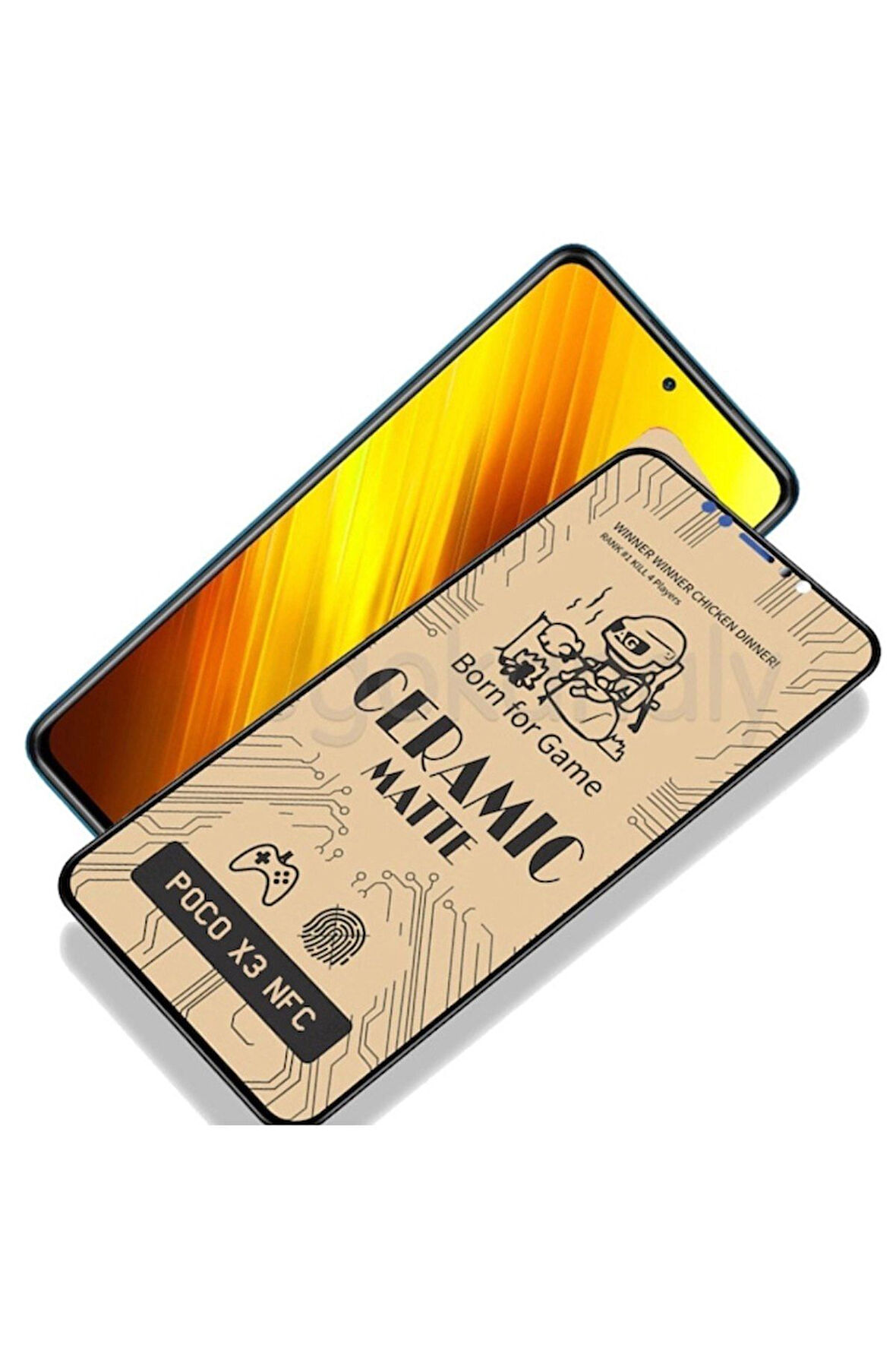 Xiaomi Poco X3 Pro Nfc Uyumlu Mat Seramik Nano Cam Tam Kaplayan Full Ekran Koruyucu