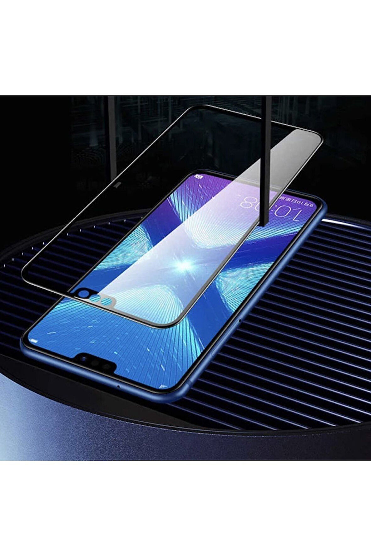 Huawei P20 Lite Hayalet Privacy Gizlilik Filitreli Kavisli Tam Kaplayan Ekran Koruyucu