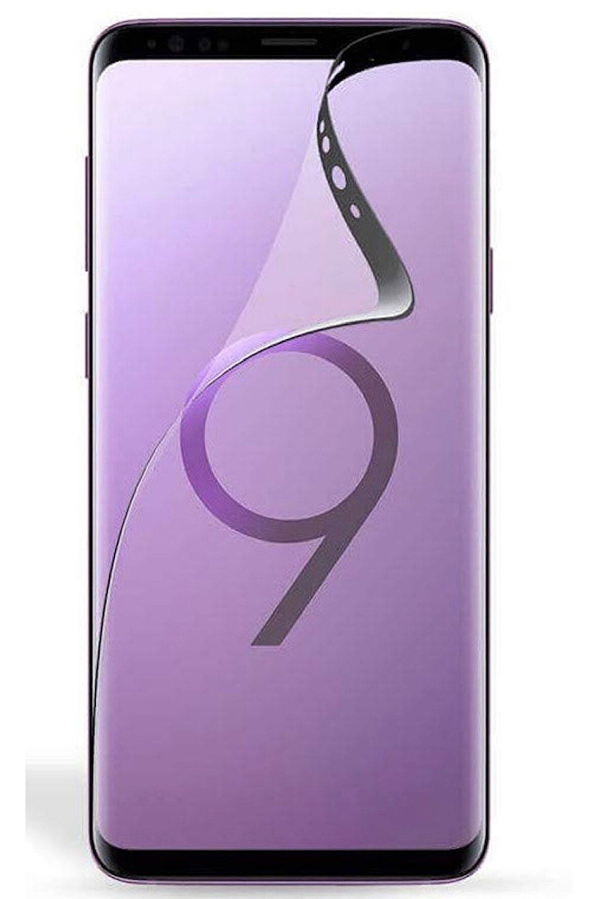 Samsung Galaxy S9 Plus Esnek Polymer Nano Tam Kaplayan Full Ekran Koruyucu