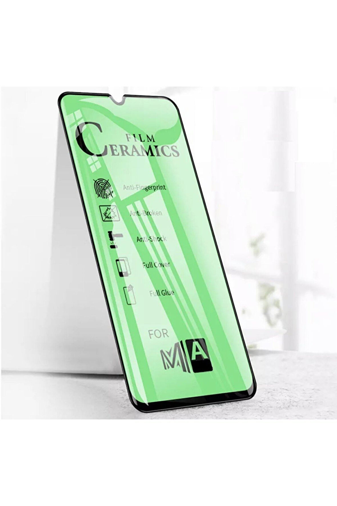 Samsung Galaxy M21 Uyumlu Seramik Nano Cam Esnek Tam Full Kaplayan Kırılmaz Ekran Koruyucu