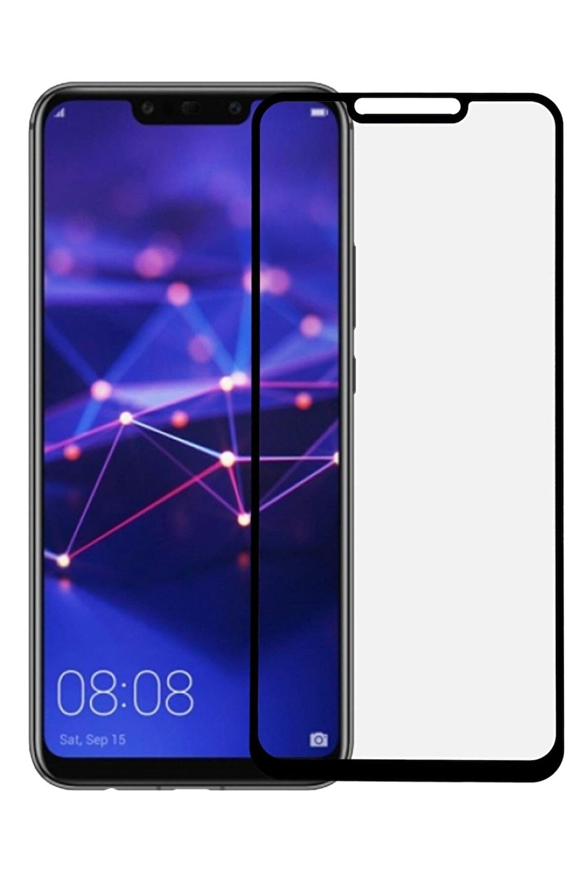 Huawei P20 Lite Uyumlu Seramik Nano Esnek Tam Full Kaplayan Kırılmaz Cam Ekran Koruyucu