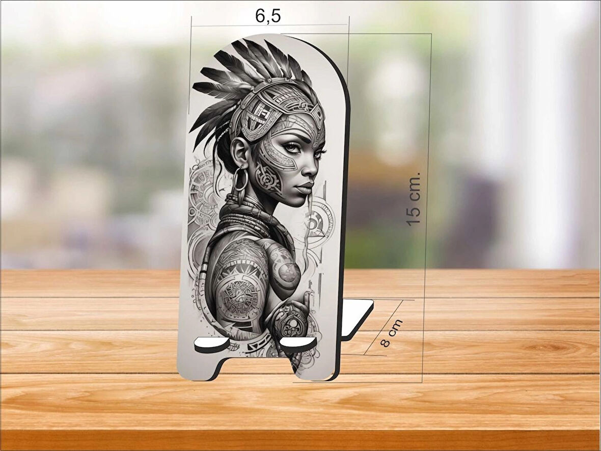  2 Adet Ahşap Telefon Tutucu Masaüstü Telefon