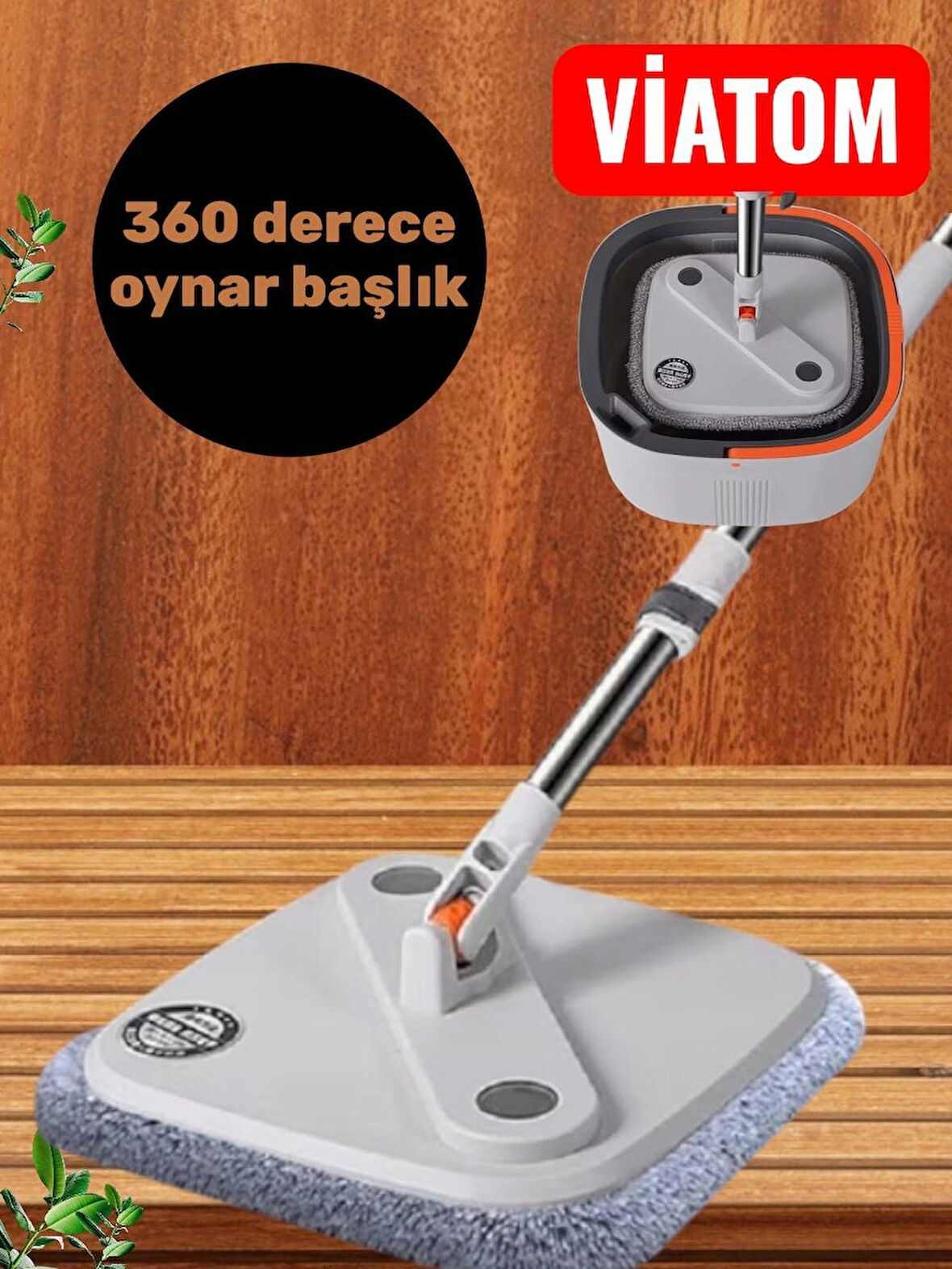 Temiz ve Kirli Suyu Ayıran Otomatik Mop Seti