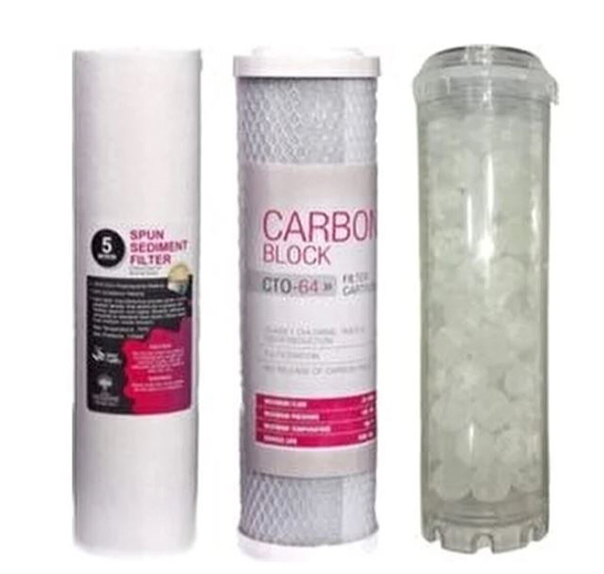 Su Arıtma Daire Girişi 3 Lü Yedek Filtre Seti