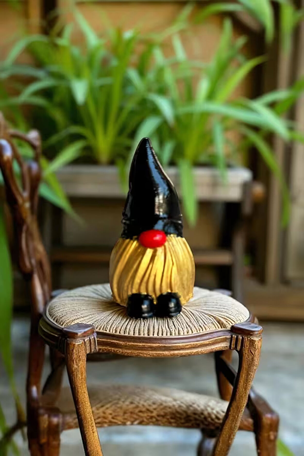 TESORİ TESSİLLİ Şans Cücesi Altın Sarı Dekoratif Cüce 6x6 cm Altın Sarısı Parlak