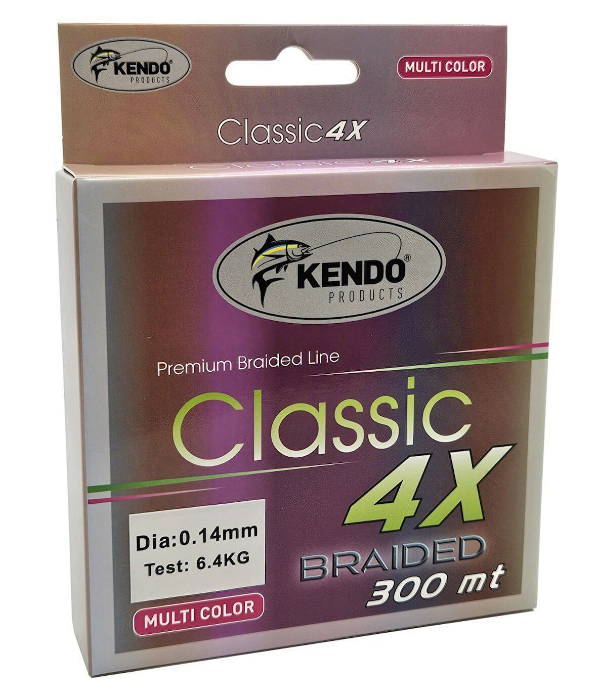 Kendo Classic 4X 300m Multicolor Örgü İp 0.14mm