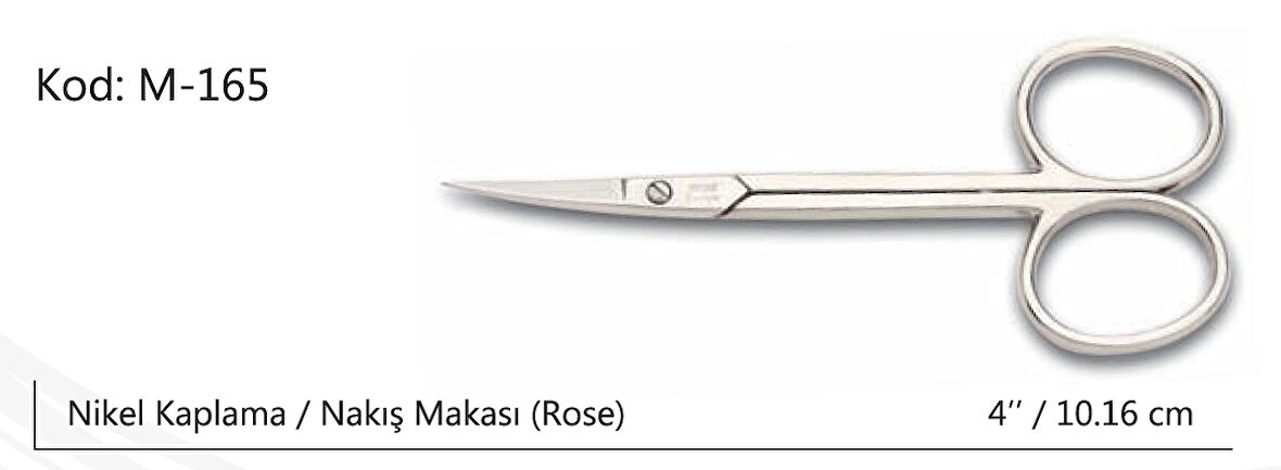 Rose Europe Nakış Makası Süper Kalite No:4 10,16 CM