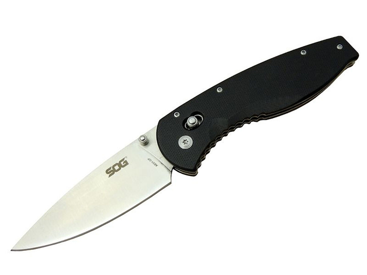 Sog AE01-CP Kamp Çakı 23 cm - Siyah Fiber Sap, Kılıflı