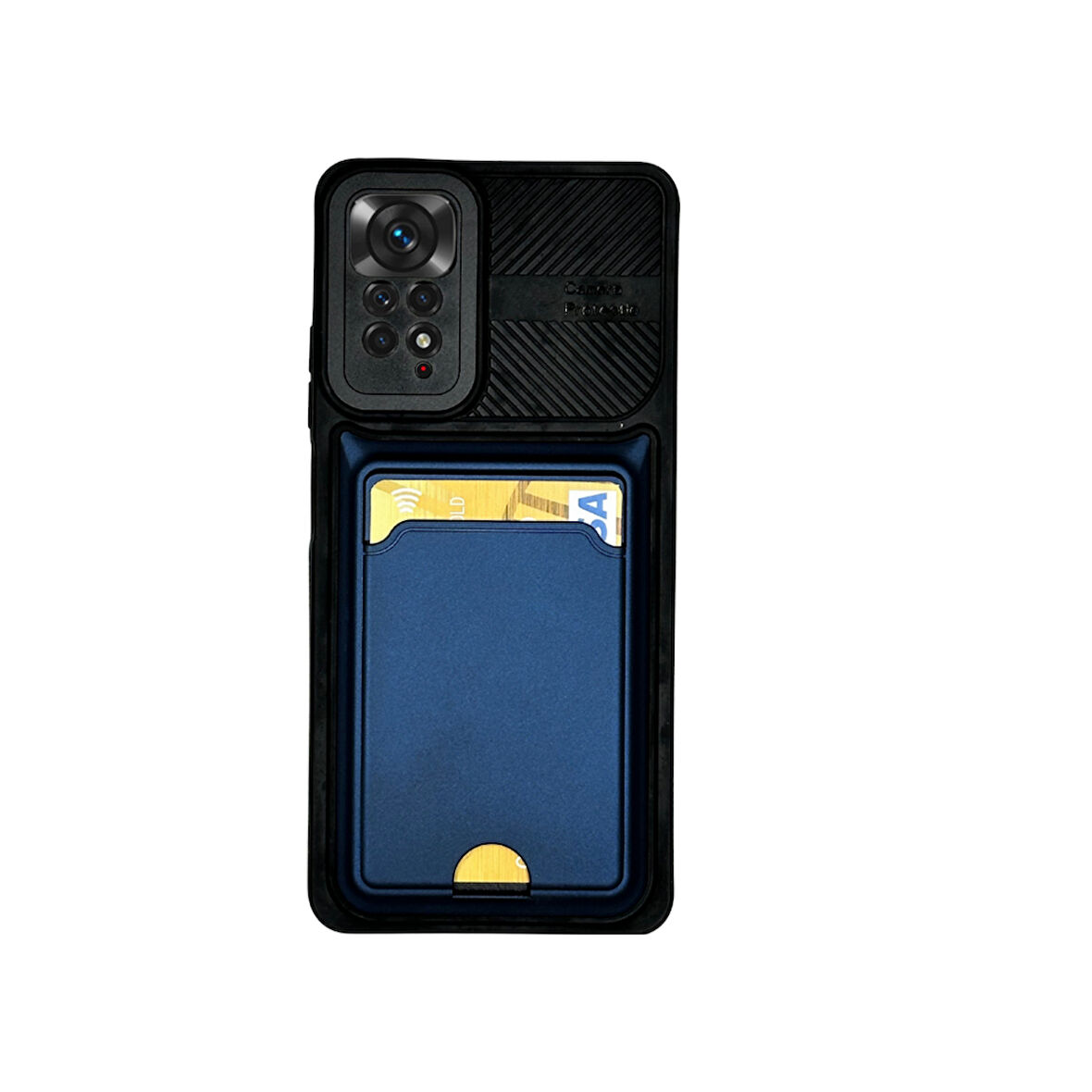 XİAOMİ REDMİ NOTE 11 S  KARTLIKLI SİLİKON KILIF LACİVERT