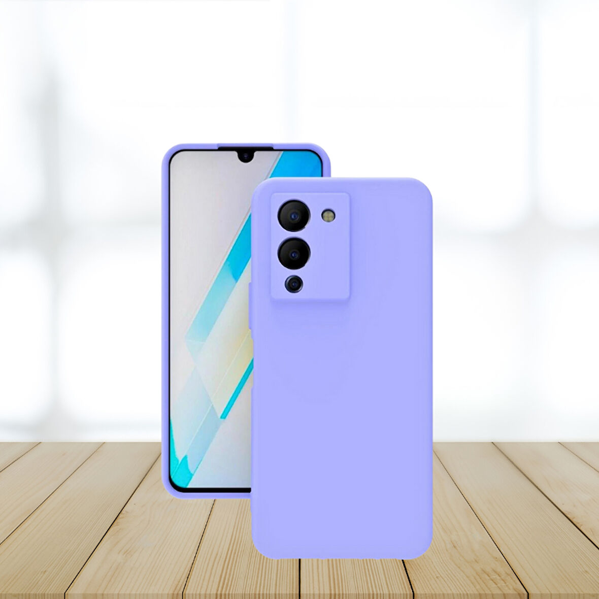 İNFİNİX NOTE 12  RUBBER SİLİKON KILIF LİLA