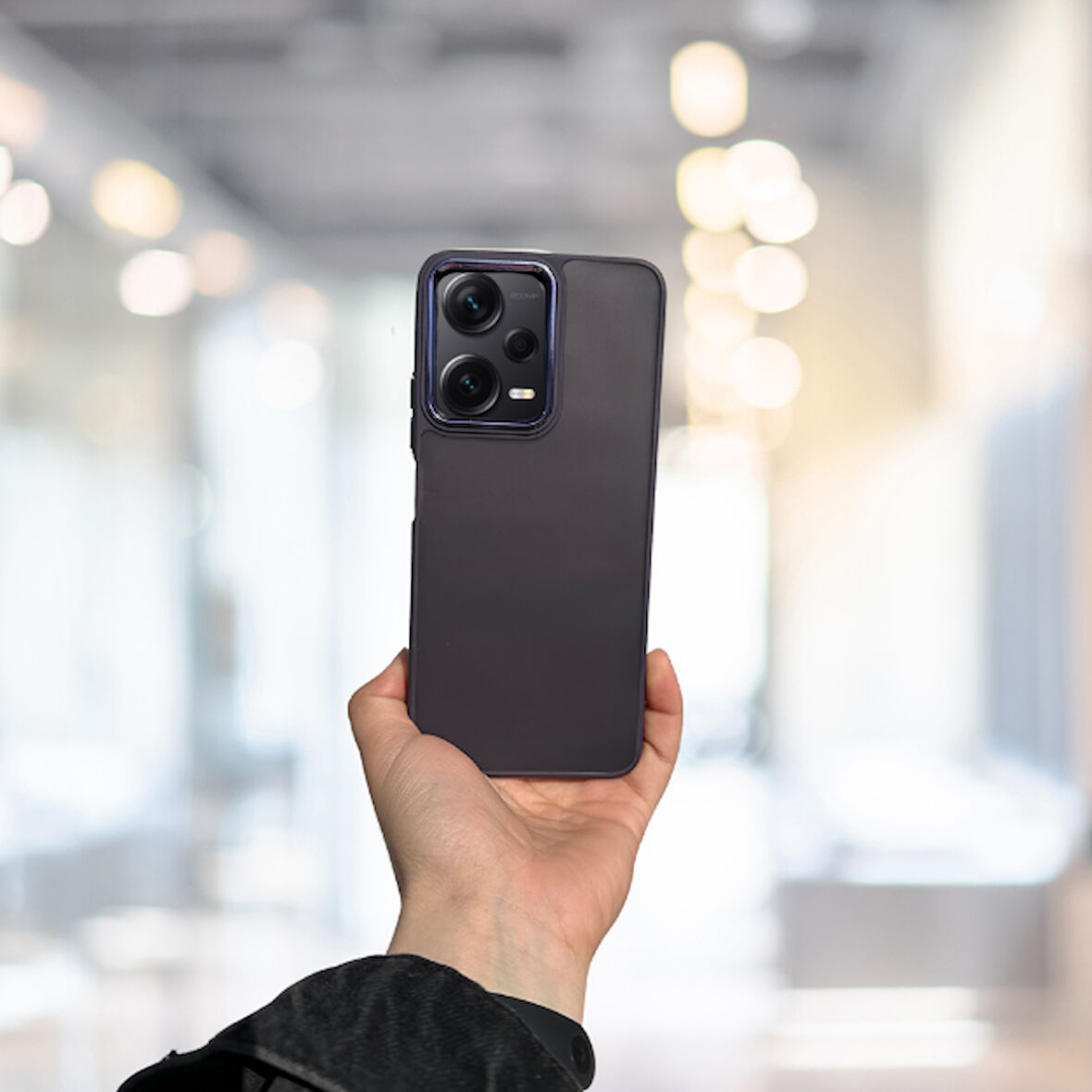 XİAOMİ REDMİ NOTE 12 PRO 5G  ARKASI BUZLU ŞEFFAF HASSAS DÜĞME KAMERA ÇIKINTILI SERT MAT PERFECT MOR