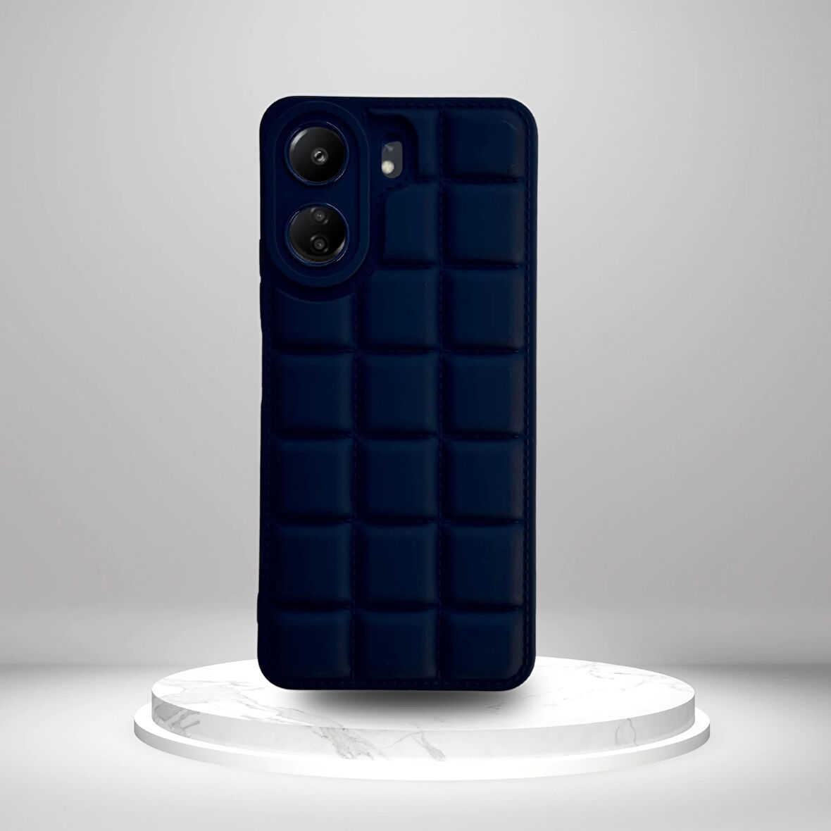Xiaomi Redmi 13C 4G Uyumlu  Silikon Madlen Case SİYAH