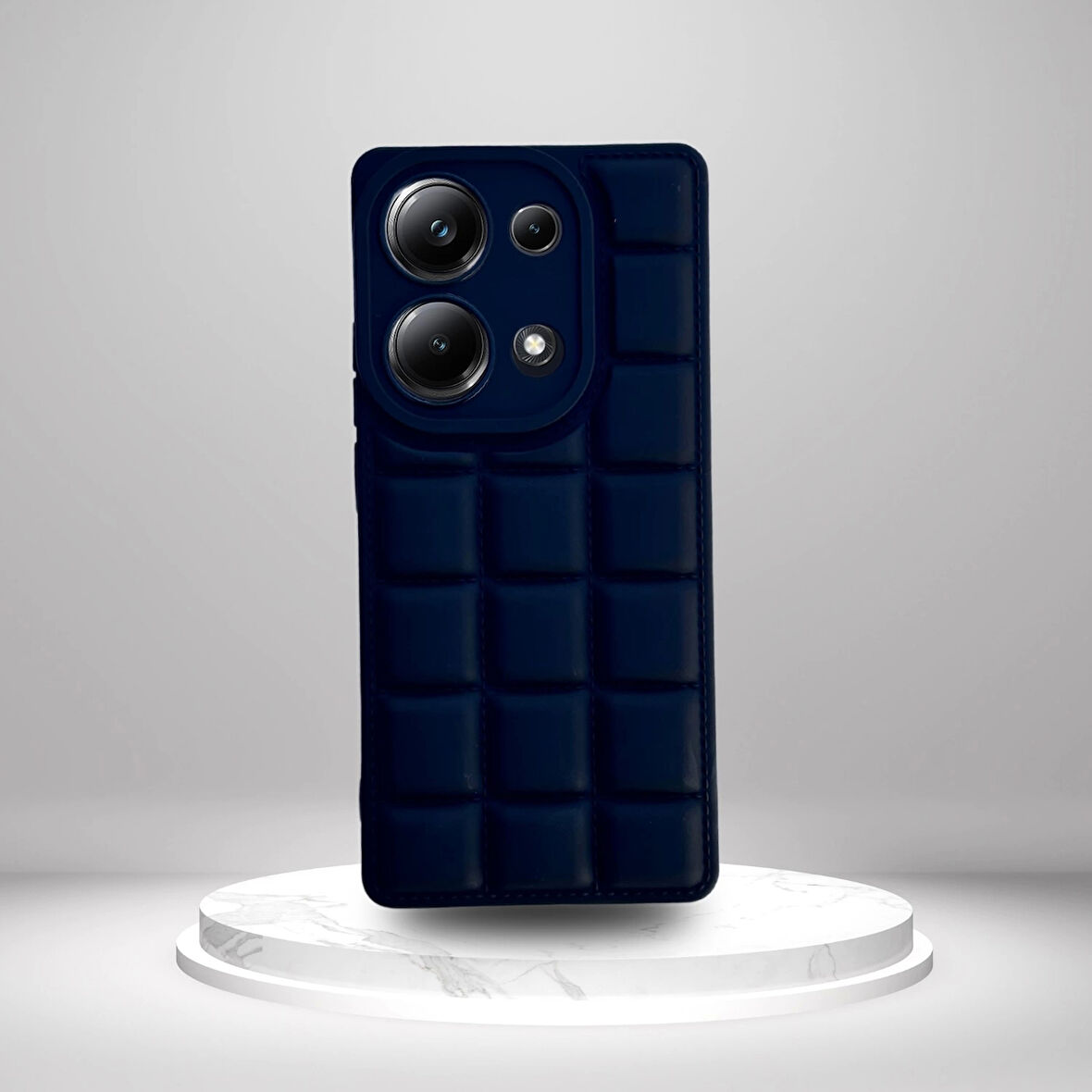 Xiaomi Poco M6 Pro 4G Uyumlu  Silikon Madlen Case SİYAH