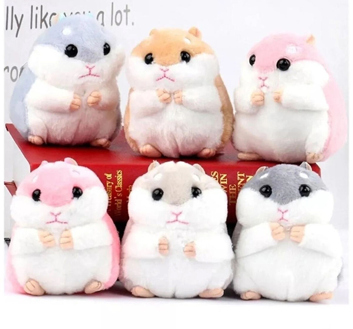 1 adet Hamster Peluş Anahtarlık çanta hediyelik aksesuar 